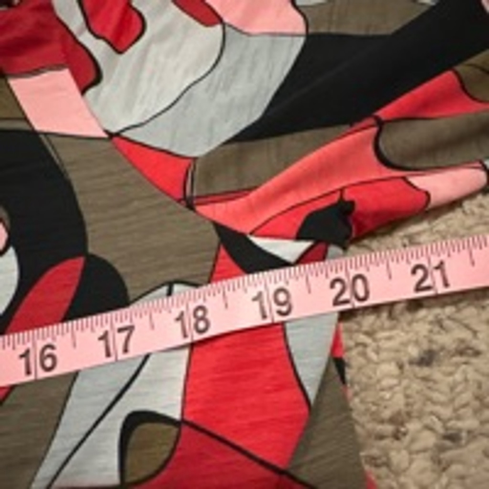 Women's Tiết Top Size M Red Multicolor - Picture 4 of 6